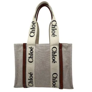 Chlo Canvas Woody Bag Medium