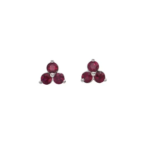 Daisy Exclusive Ruby 18K Gold Stud Earrings